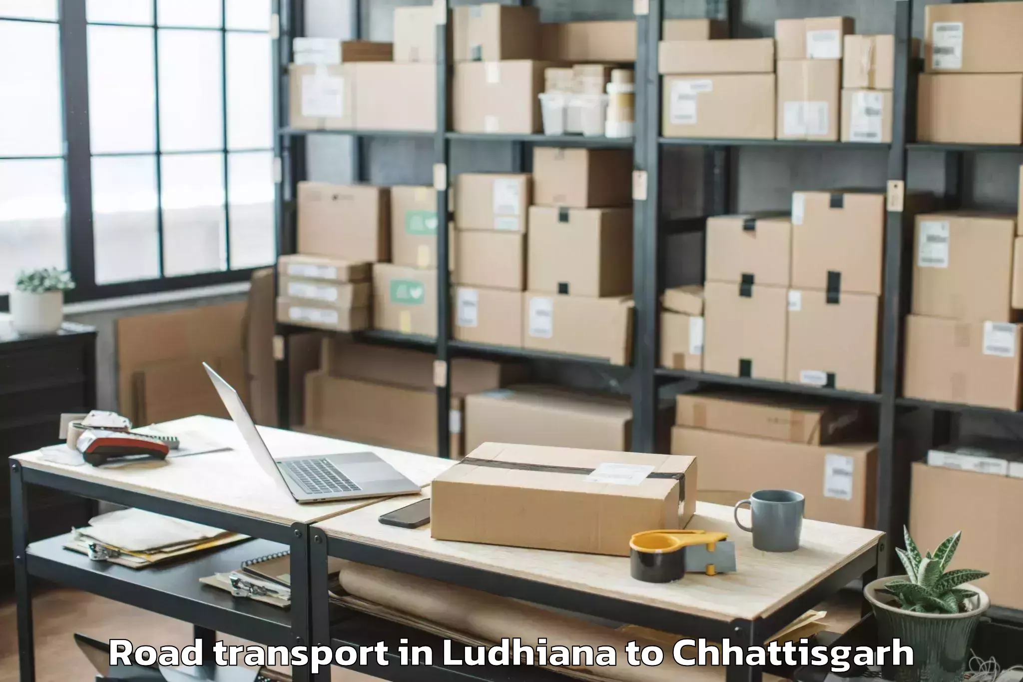 Easy Ludhiana to Kirandul Road Transport Booking